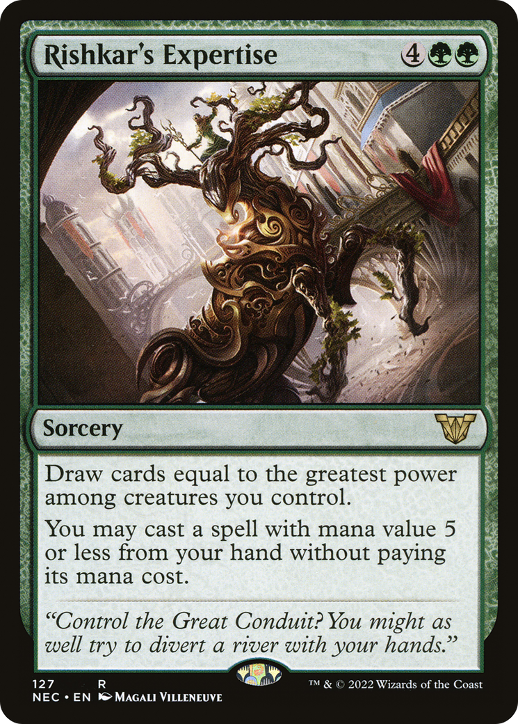 Rishkar's Expertise (127) - Neon Dynasty Commander