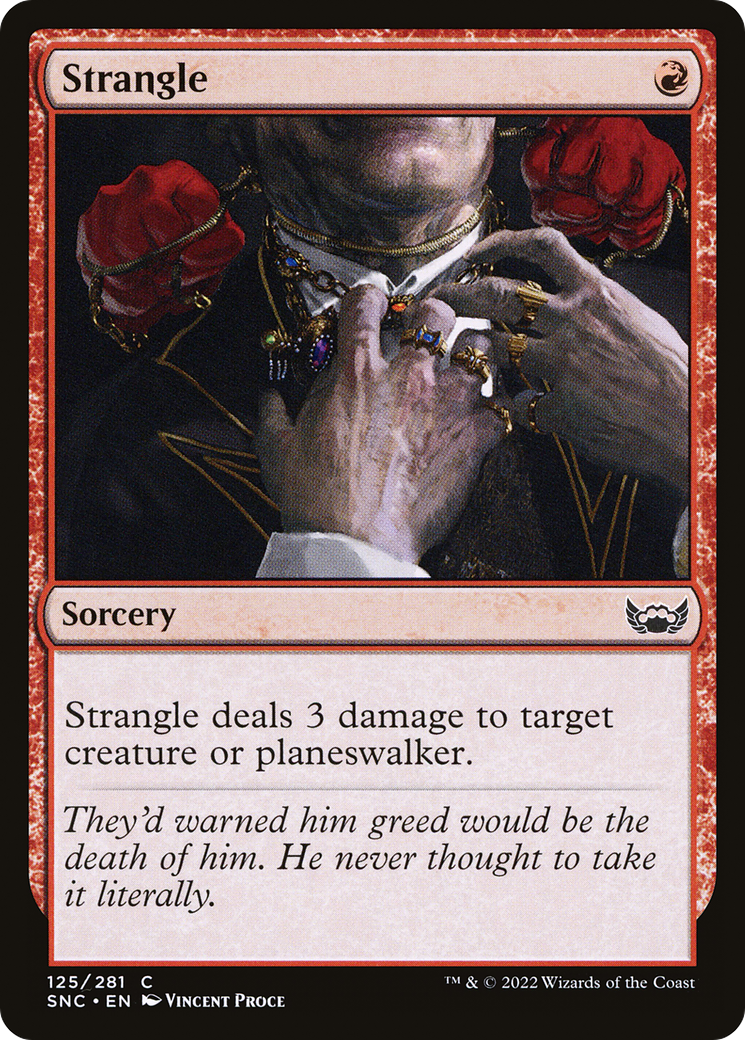 Strangle (125) Foil - Streets of New Capenna