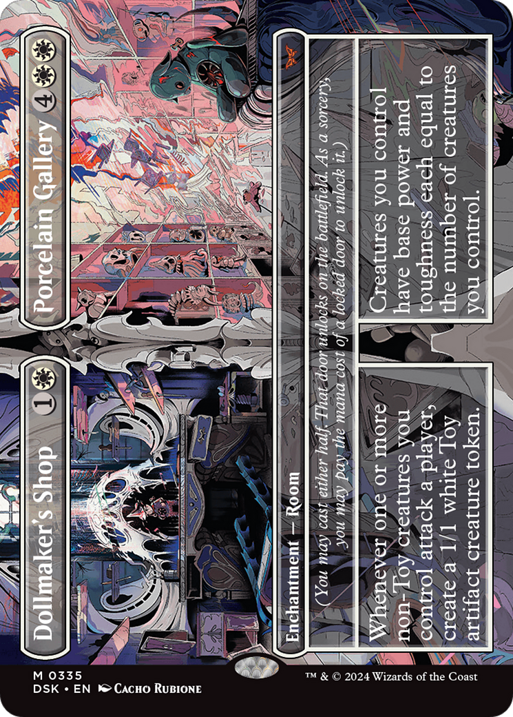 Dollmaker's Shop // Porcelain Gallery (Borderless) (335) Foil - Duskmourn: House of Horror