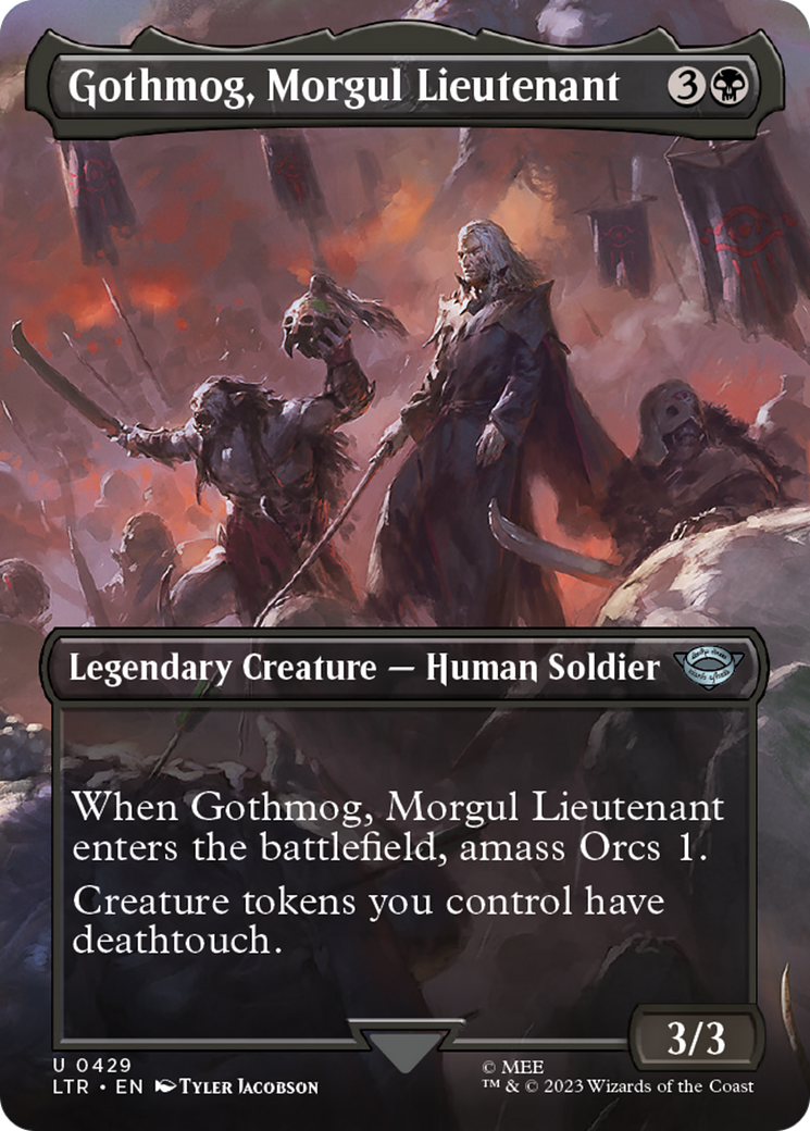 Gothmog, Morgul Lieutenant (Borderless) (429) Foil - The Lord of the Rings: Tales of Middle-earth
