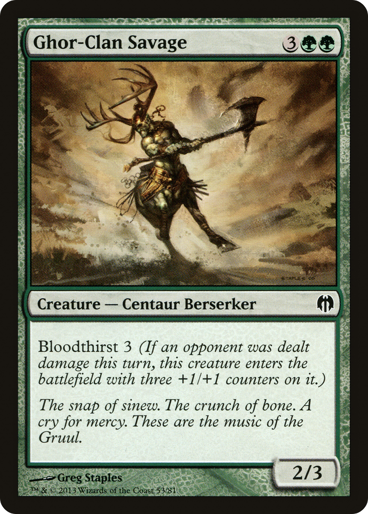 Ghor-Clan Savage (053) - Duel Decks: Heroes vs. Monsters