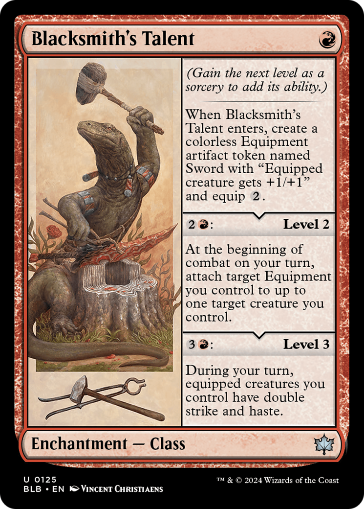 Blacksmith's Talent (125) Foil - Bloomburrow