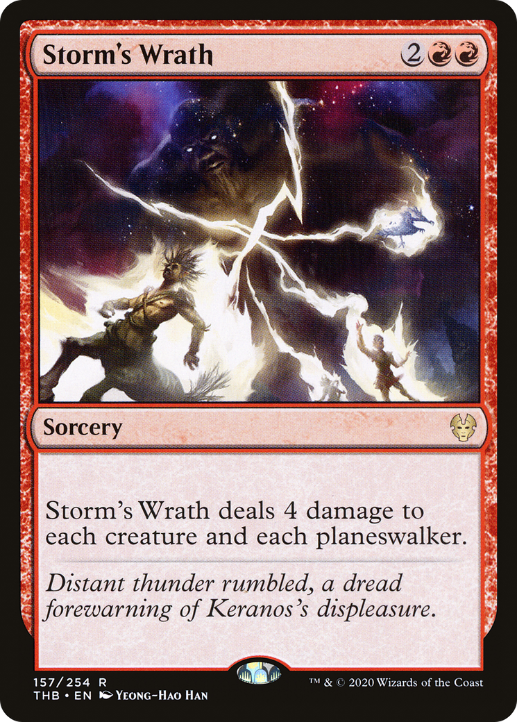 Storm's Wrath (157) Foil - Theros Beyond Death
