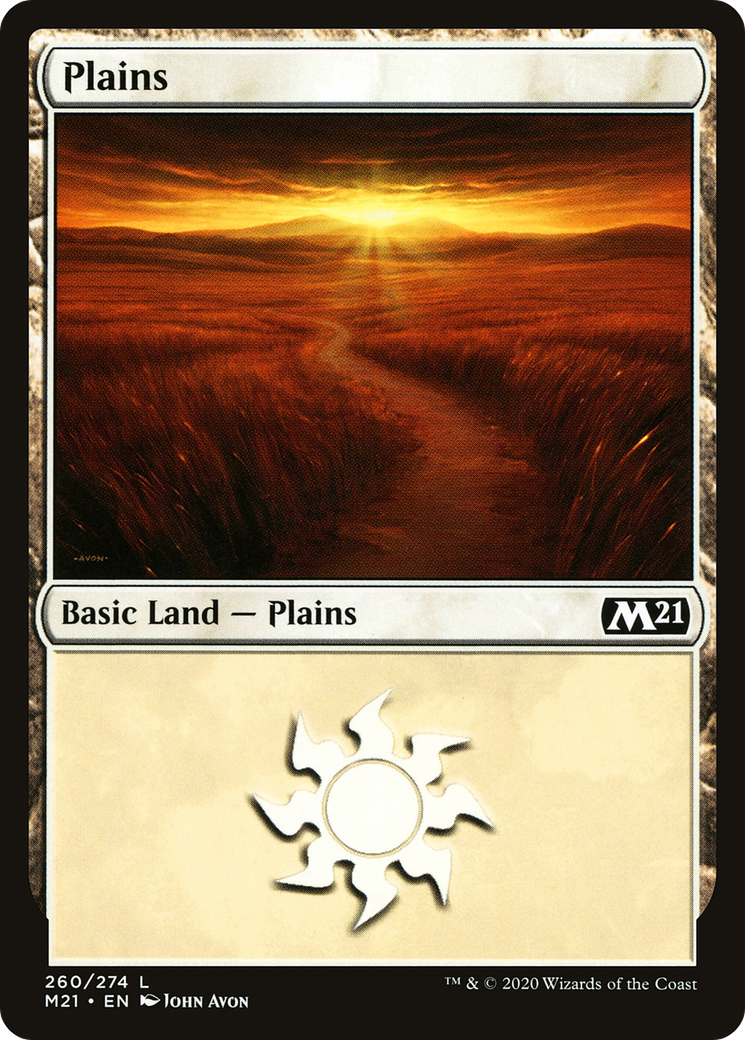 Plains (260) Foil - Core Set 2021