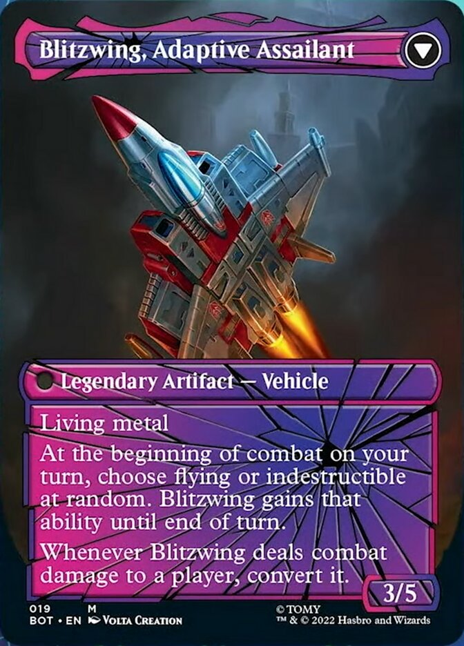 Blitzwing, Cruel Tormentor // Blitzwing, Adaptive Assailant (Shattered Glass) (019) - Transformers