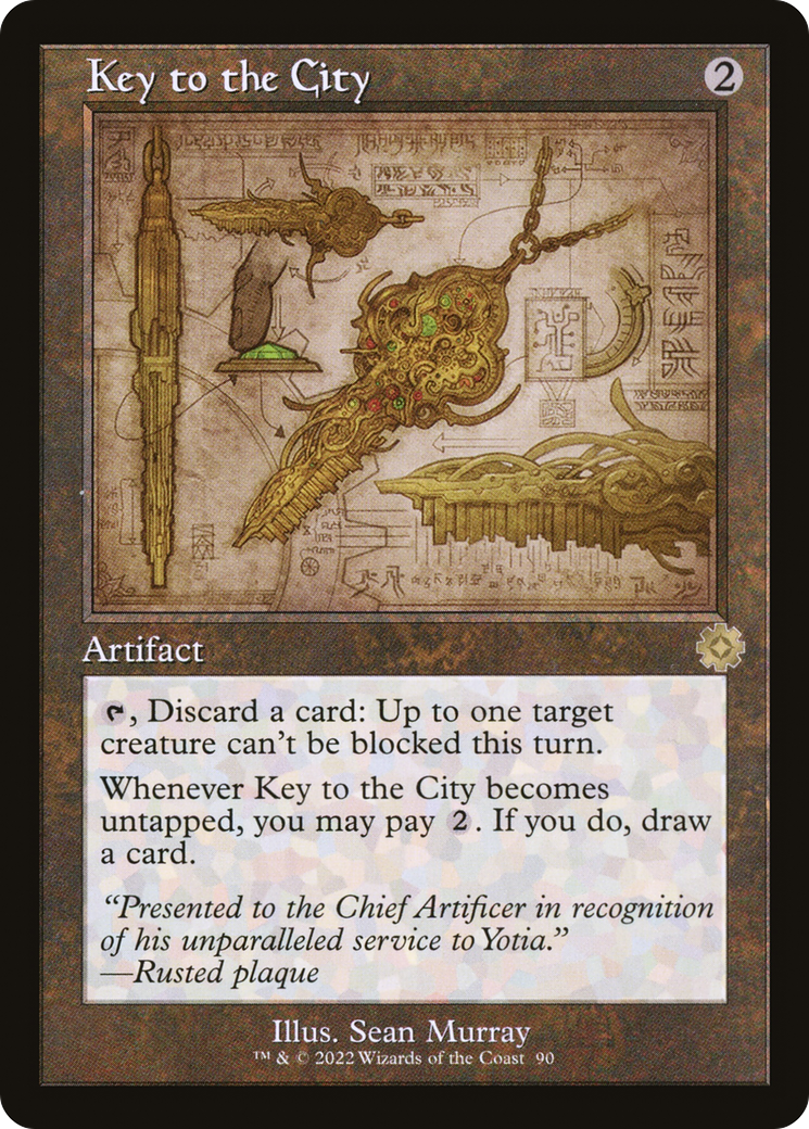 Key to the City (Schematic) (Retro) (090) - The Brothers' War Retro Artifacts