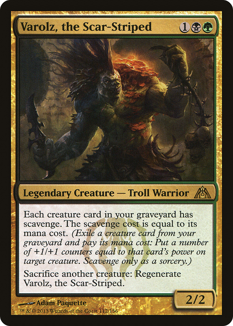 Varolz, the Scar-Striped (112) Foil - Dragon's Maze