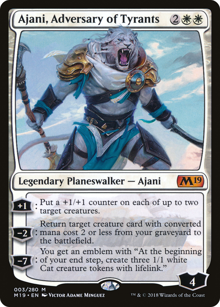 Ajani, Adversary of Tyrants (003) Foil - Core Set 2019