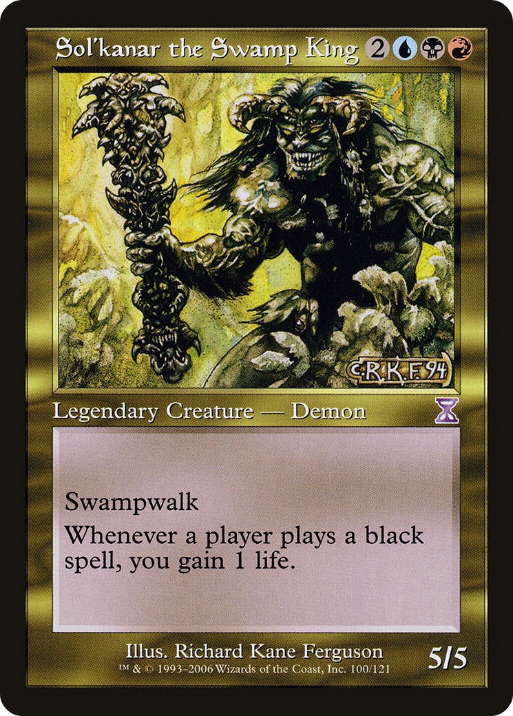Sol'kanar the Swamp King (Retro) (100) Foil - Time Spiral Timeshifted