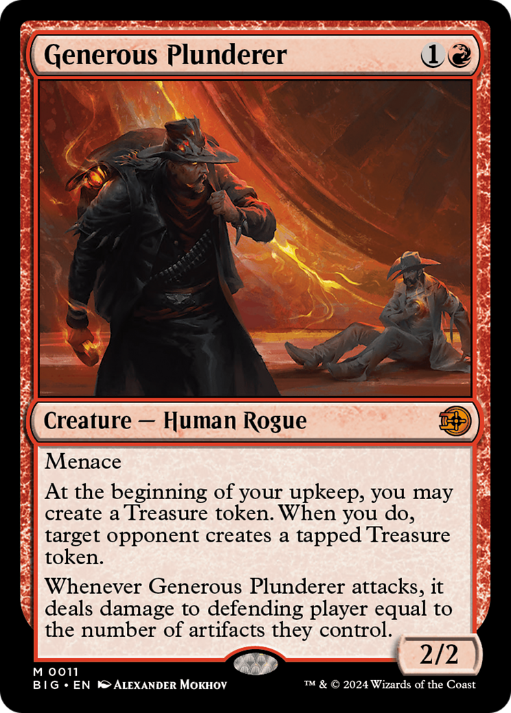 Generous Plunderer (011) Foil - The Big Score