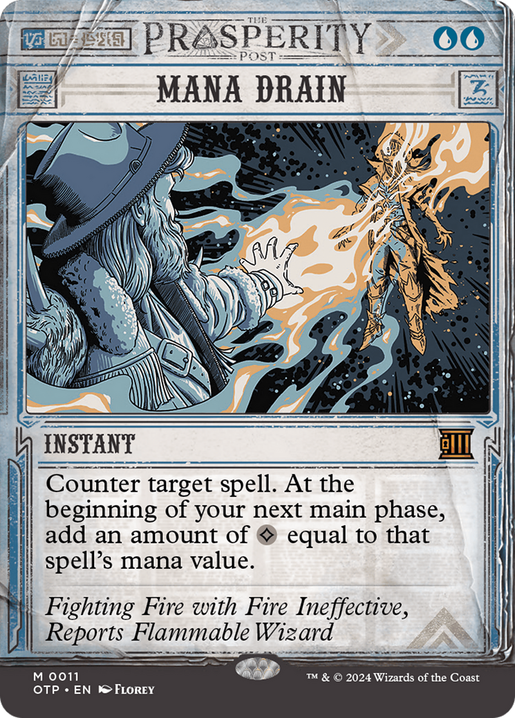 Mana Drain (Showcase) (011) Foil - Breaking News