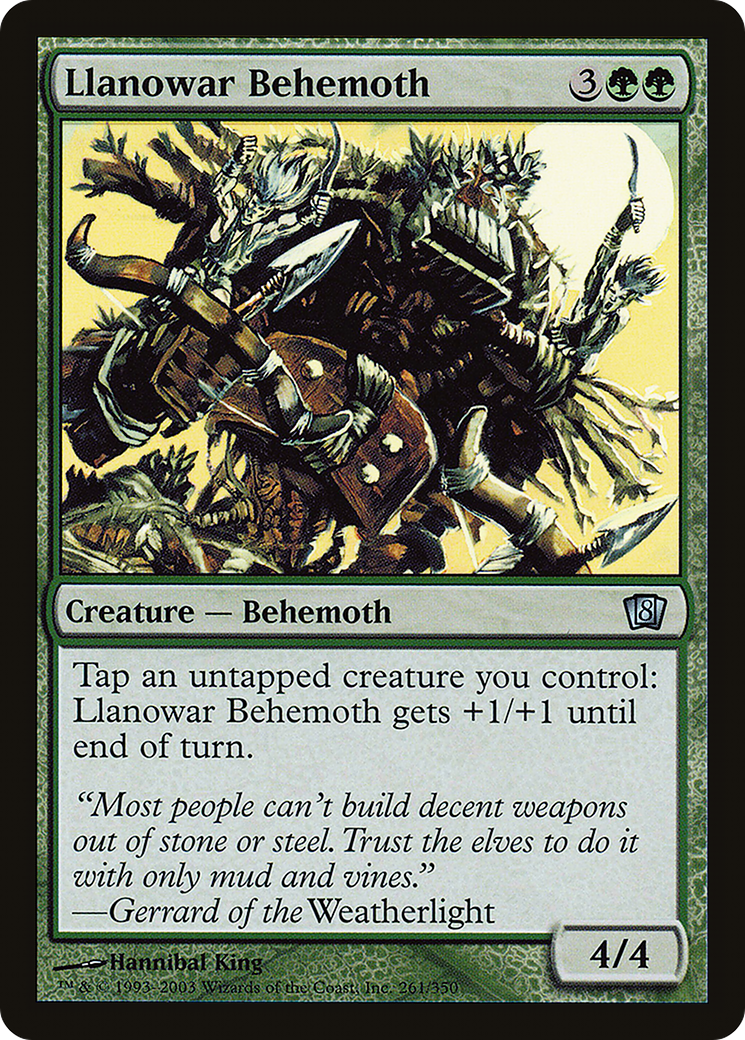 Llanowar Behemoth (261) - Eighth Edition
