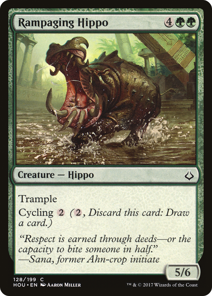 Rampaging Hippo (128) Foil - Hour of Devastation