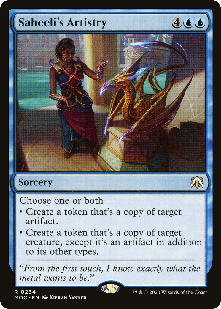 Saheeli's Artistry (234) - March of the Machine Commander