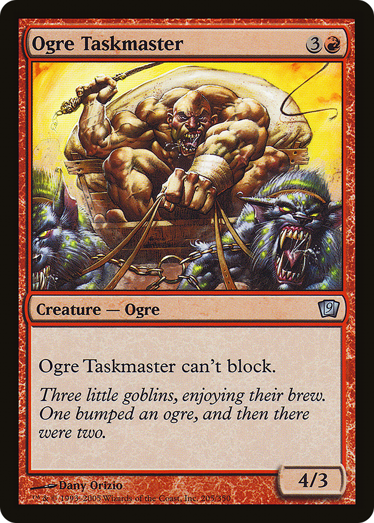 Ogre Taskmaster (205) Foil - Ninth Edition