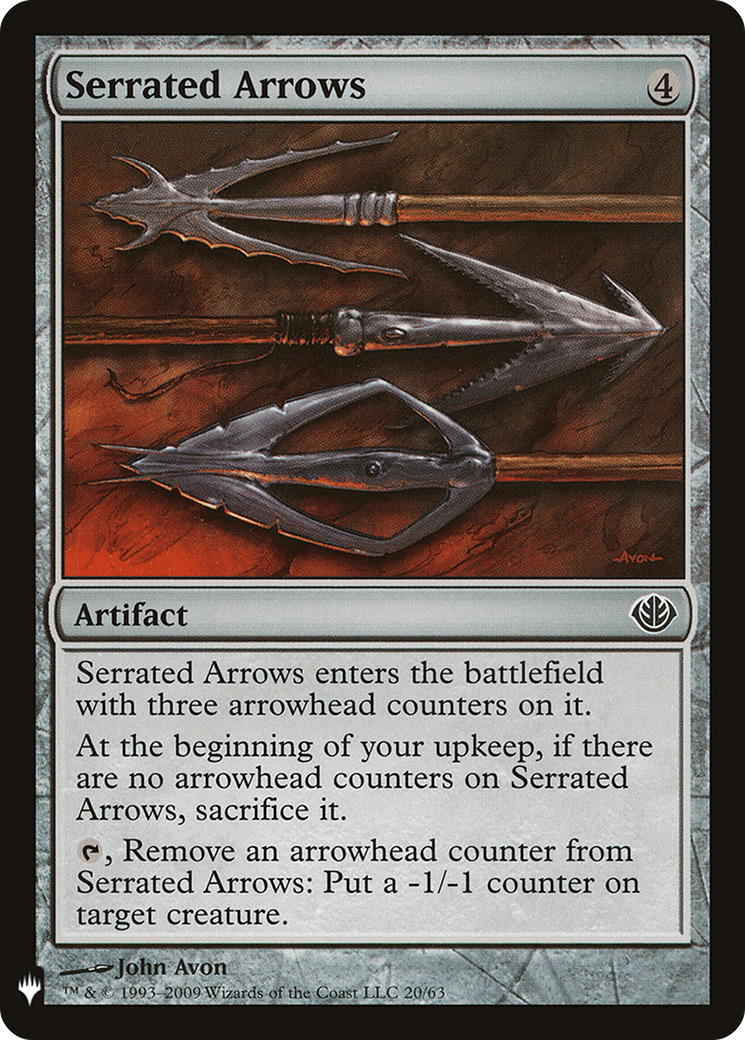 Serrated Arrows (DDD-20) - The List