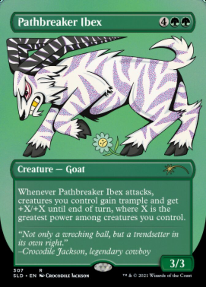 Pathbreaker Ibex (Foil Etched) (307) Foil - Secret Lair Drop Series