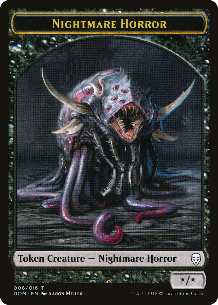 Nightmare Horror (006) - Dominaria Tokens