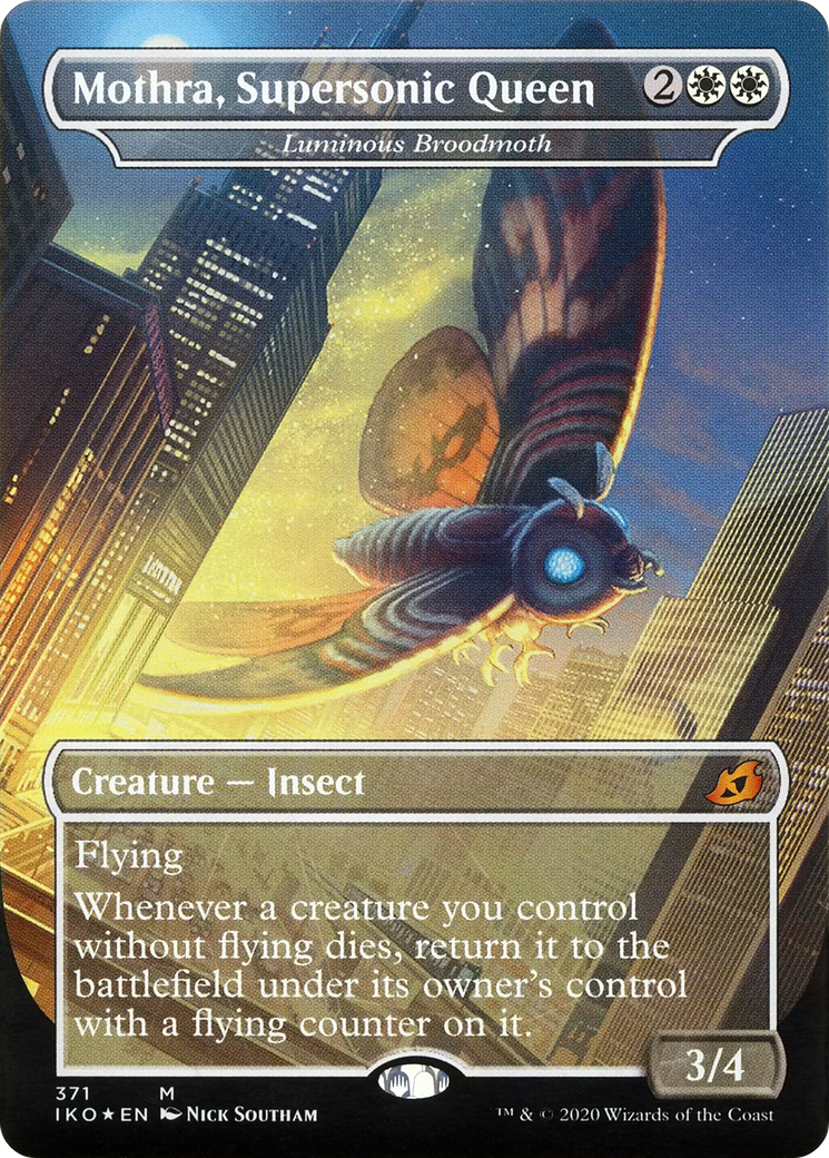 Mothra, Supersonic Queen – Luminous Broodmoth (371) Foil - Ikoria: Lair of Behemoths