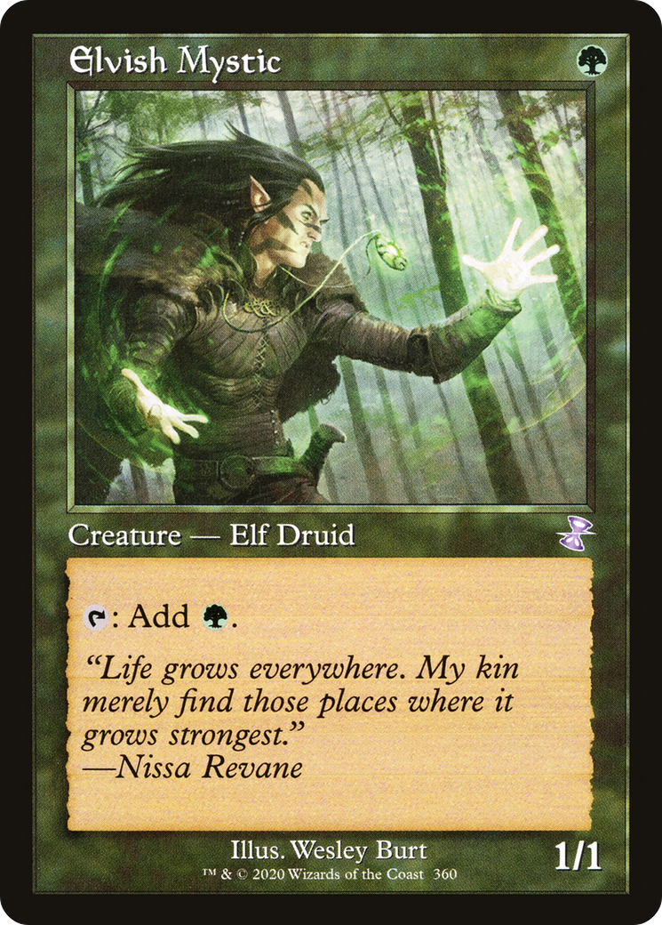 Elvish Mystic (Retro) (360) Foil - Time Spiral Remastered