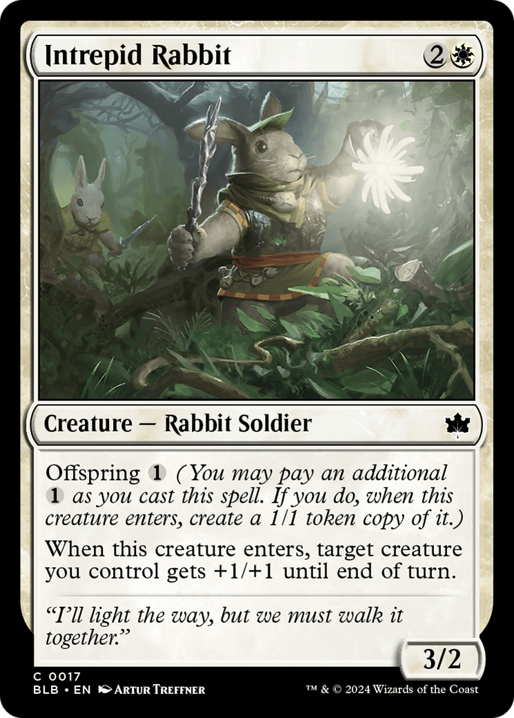 Intrepid Rabbit (017) Foil - Bloomburrow