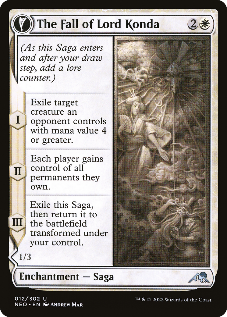 The Fall of Lord Konda (012) Foil - Kamigawa: Neon Dynasty