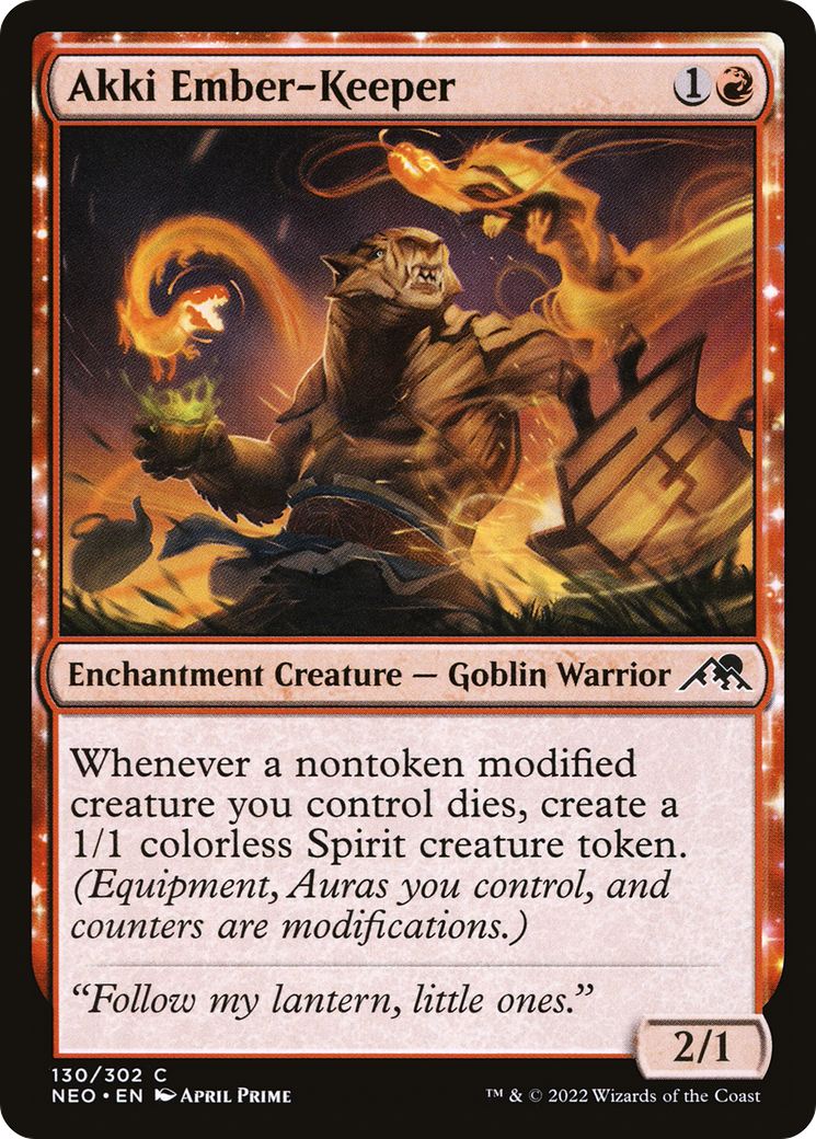 Akki Ember-Keeper (130) - Kamigawa: Neon Dynasty