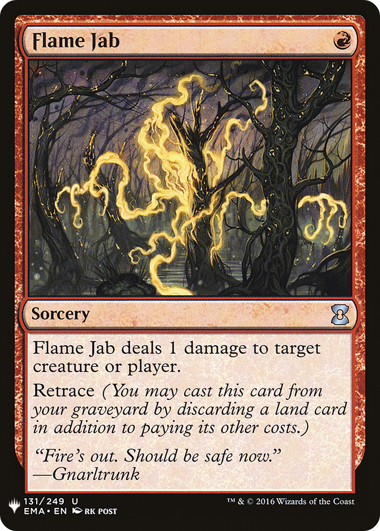 Flame Jab (EMA-131) - The List