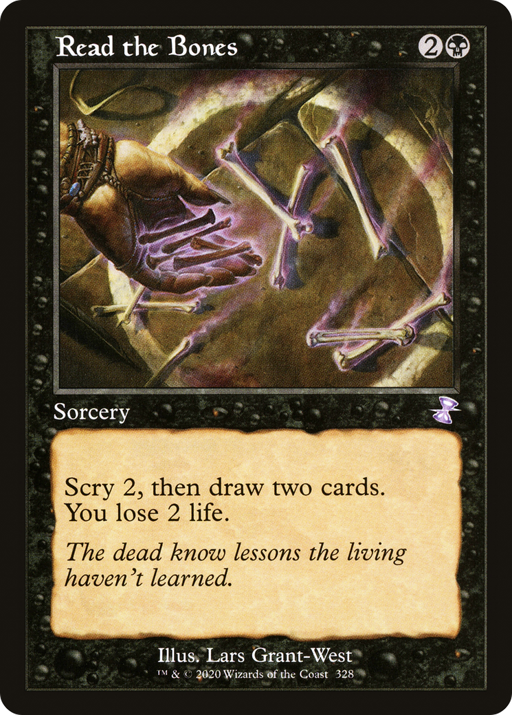 Read the Bones (Retro) (328) Foil - Time Spiral Remastered