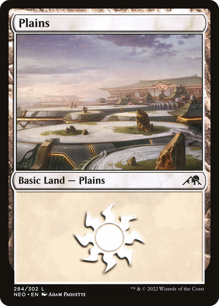 Plains (284) - Kamigawa: Neon Dynasty