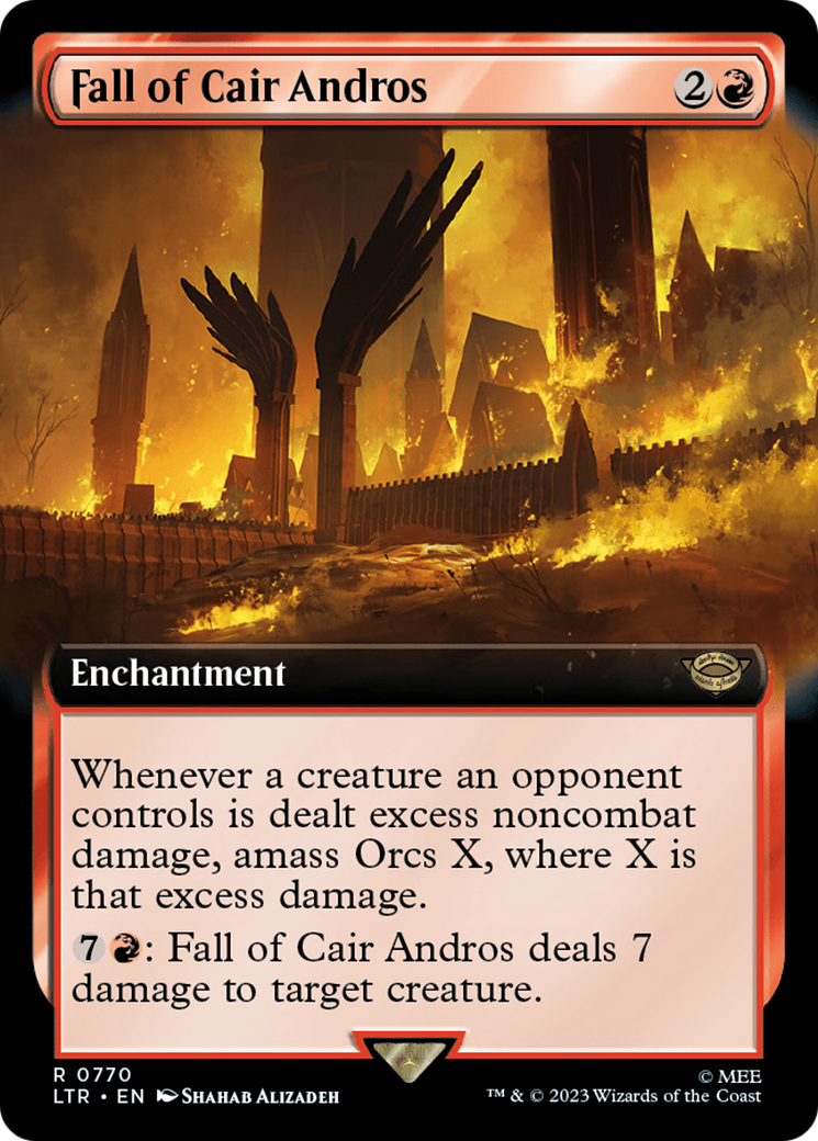Fall of Cair Andros (Extended Art) (770) Foil - The Lord of the Rings: Tales of Middle-earth