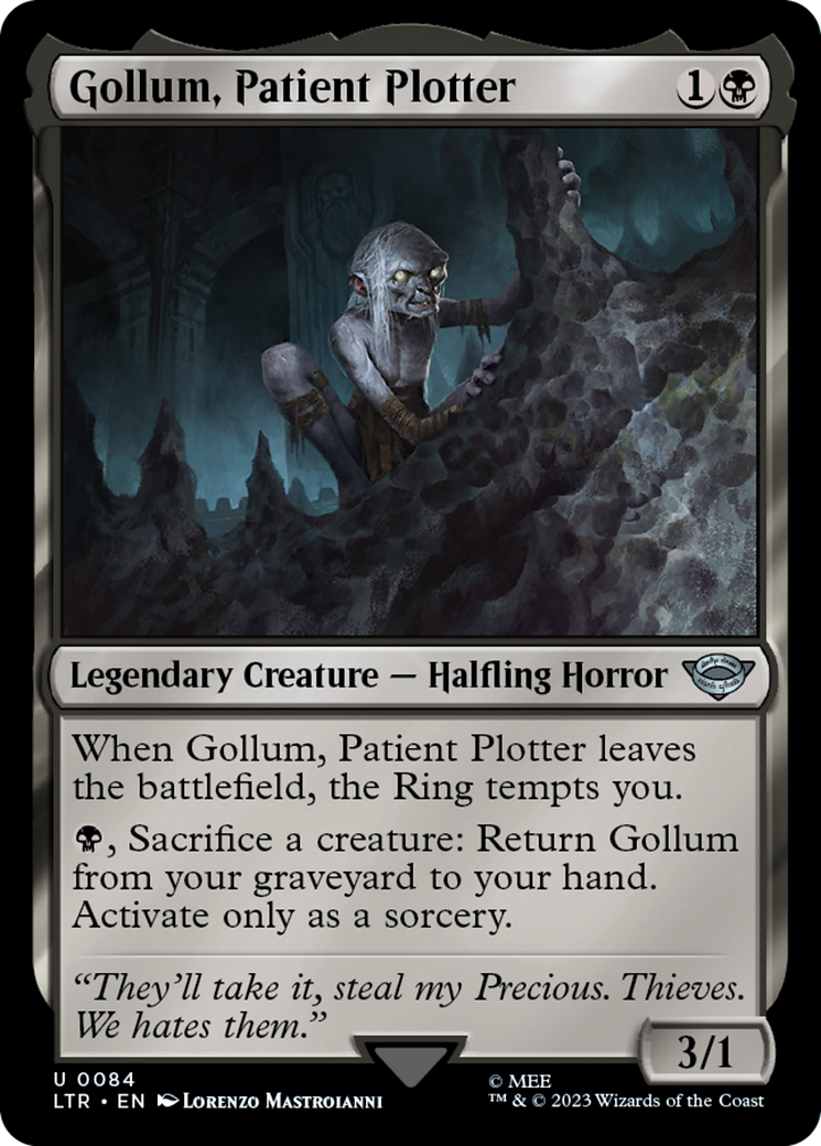 Gollum, Patient Plotter (084) Foil - The Lord of the Rings: Tales of Middle-earth