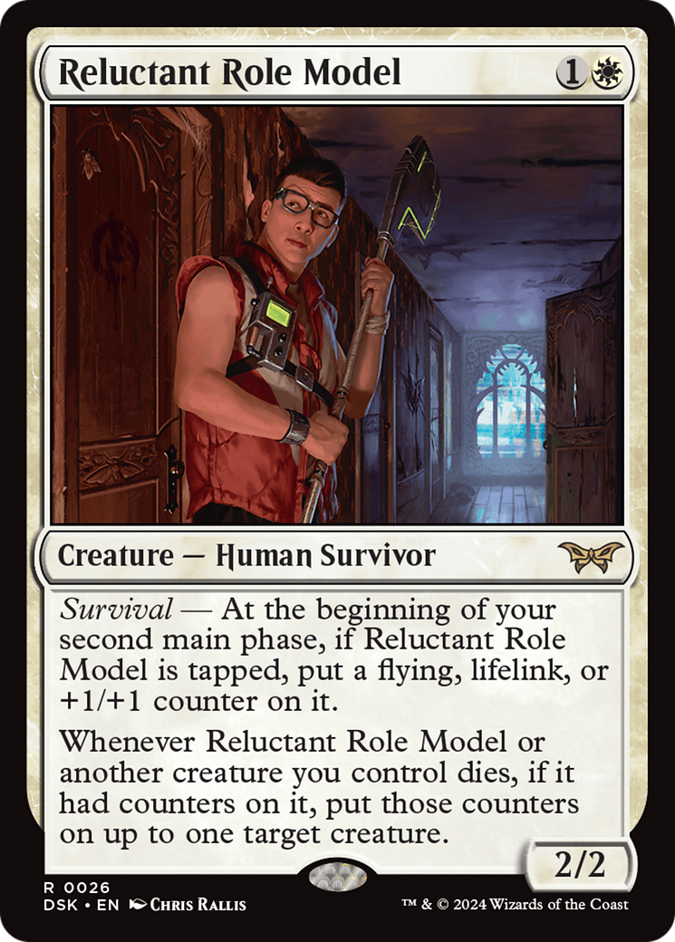 Reluctant Role Model (026) Foil - Duskmourn: House of Horror