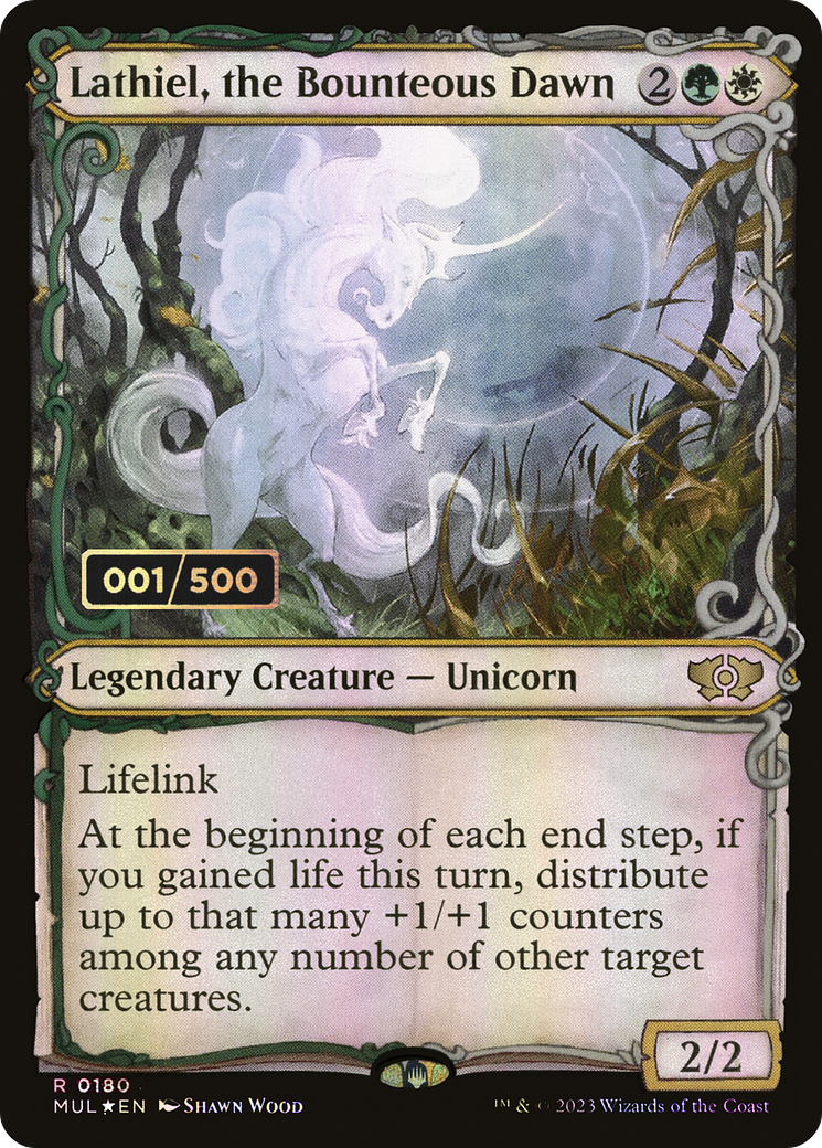 Lathiel, the Bounteous Dawn (Showcase) (180z) Foil - Multiverse Legends