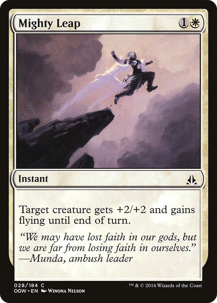 Mighty Leap (028) Foil - Oath of the Gatewatch