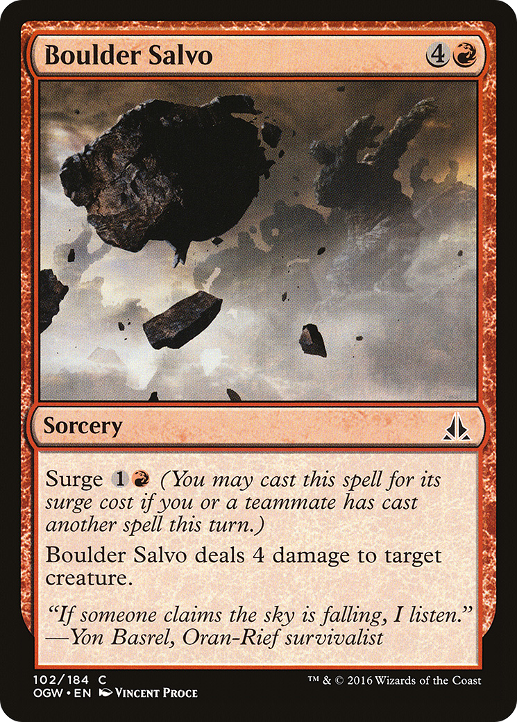 Boulder Salvo (102) Foil - Oath of the Gatewatch