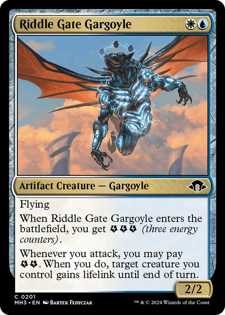 Riddle Gate Gargoyle (201) Foil - Modern Horizons 3