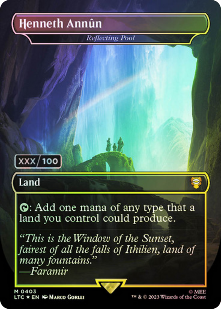 Henneth Annun – Reflecting Pool (Serial Numbered) (403) Foil - Tales of Middle-earth Commander