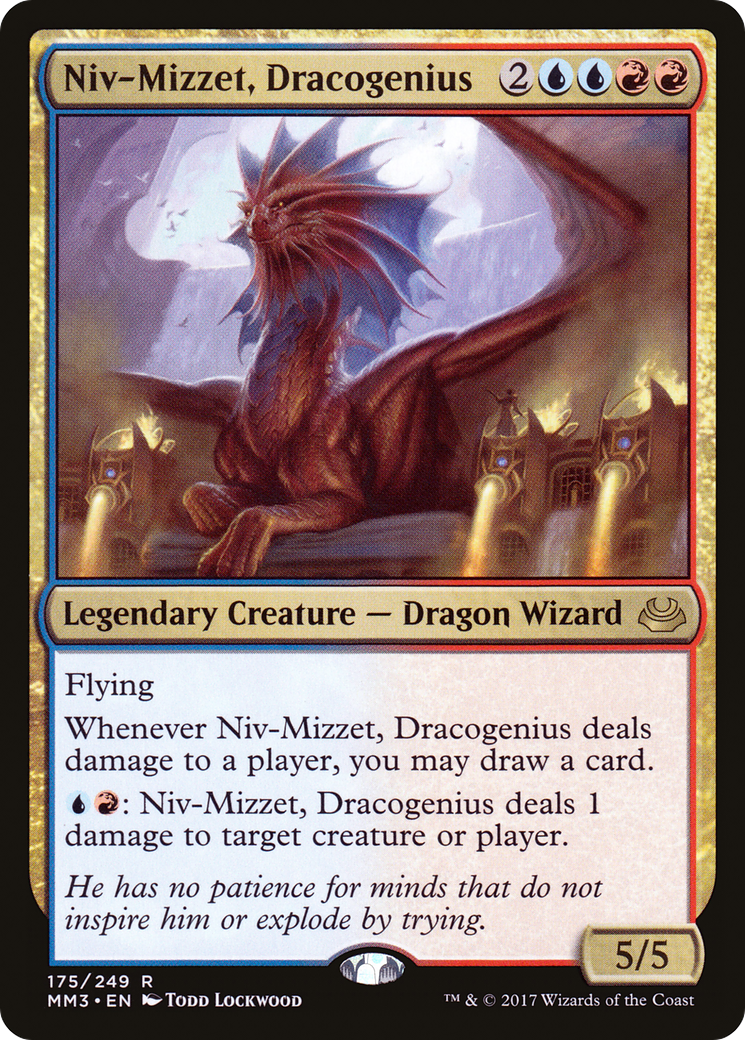 Niv-Mizzet, Dracogenius (175) Foil - Modern Masters 2017