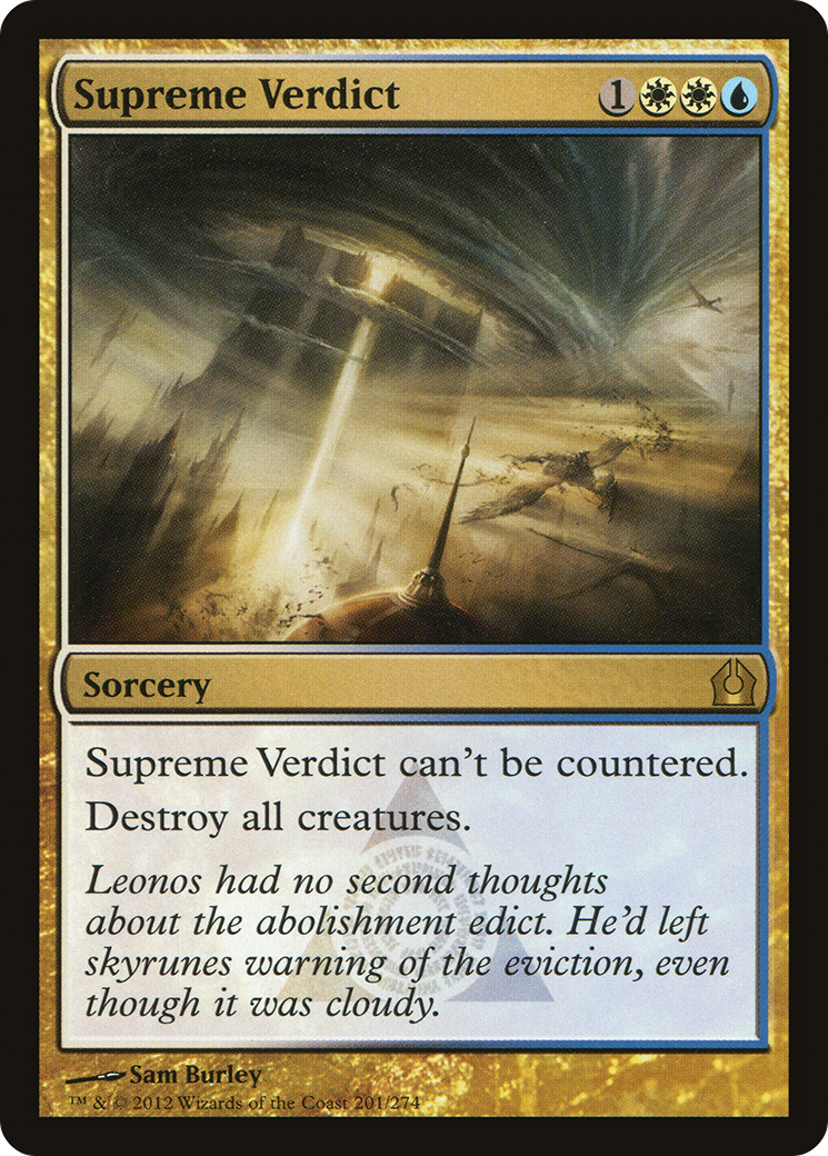 Supreme Verdict (201) Foil - Return to Ravnica