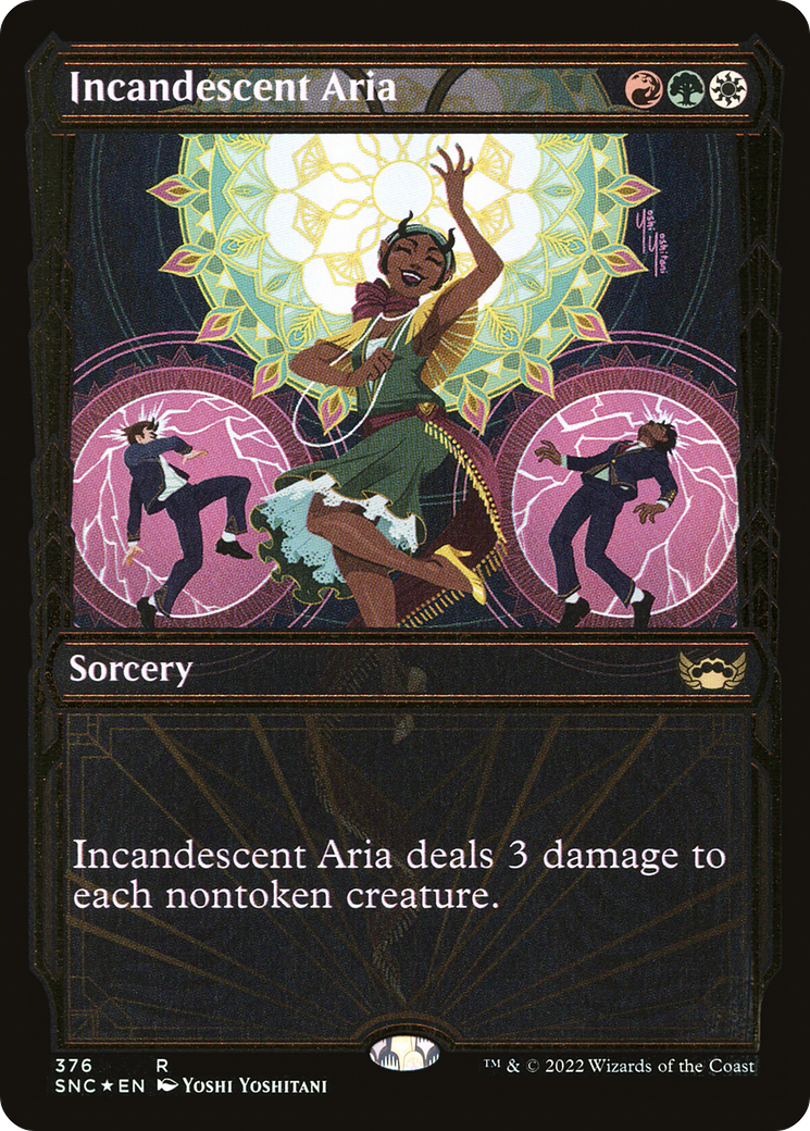 Incandescent Aria (Gilded Foil) (376) Foil - Streets of New Capenna