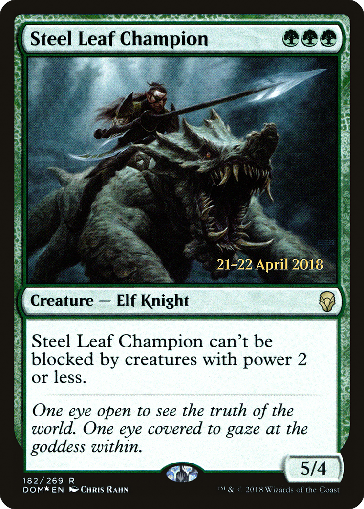 Steel Leaf Champion (182) Foil - Dominaria Promos