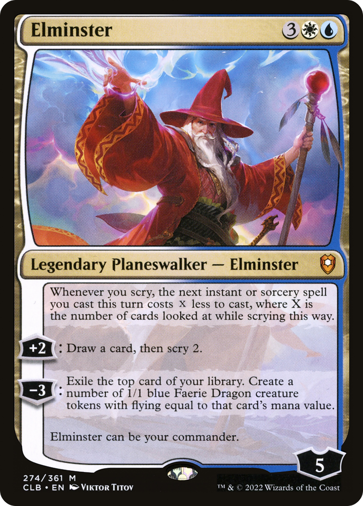Elminster (274) Foil - Commander Legends: Battle for Baldur's Gate