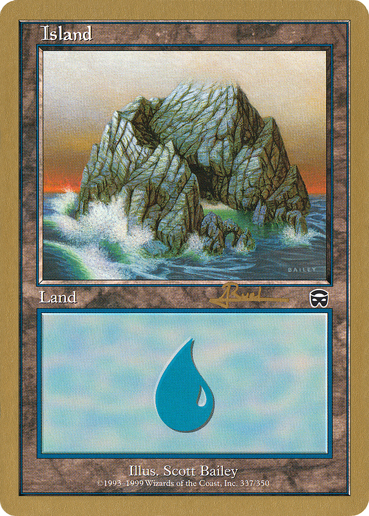 Island (337) - 2001 Antoine Ruel (MMQ) (Retro) - World Championship Decks 2001
