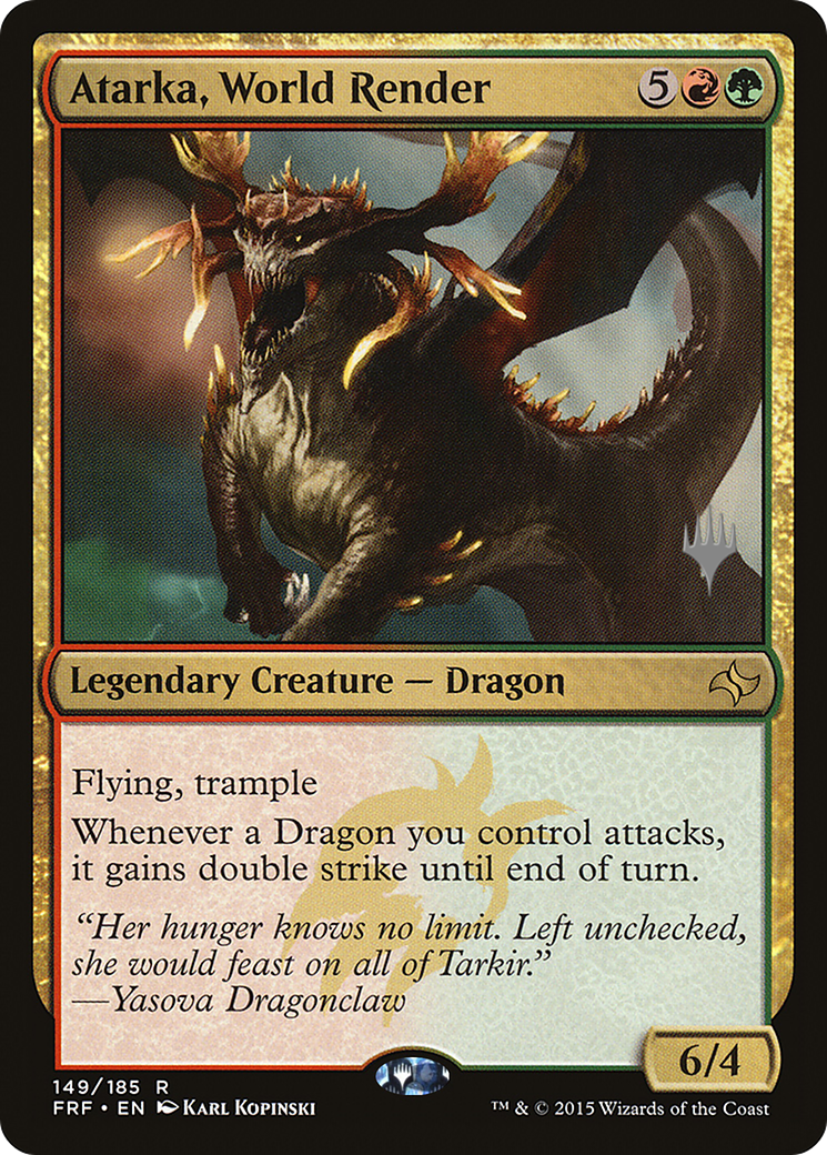 Atarka, World Render (149p) Foil - Fate Reforged Promos