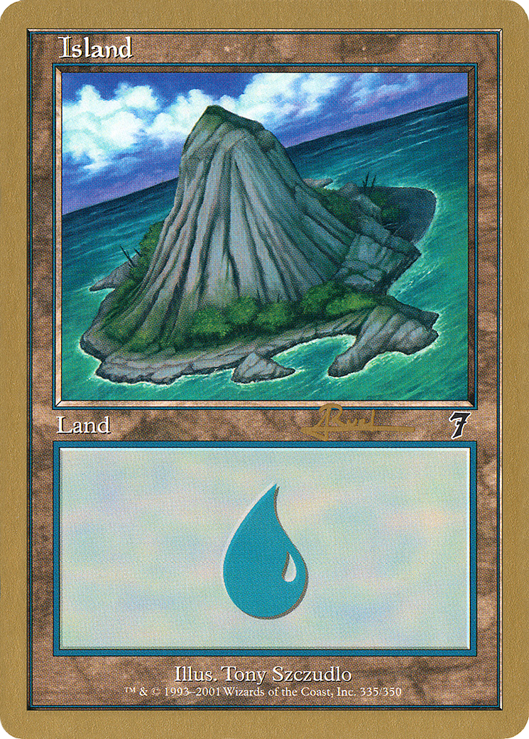 Island (335) - 2001 Antoine Ruel (7ED) (Retro) - World Championship Decks 2001