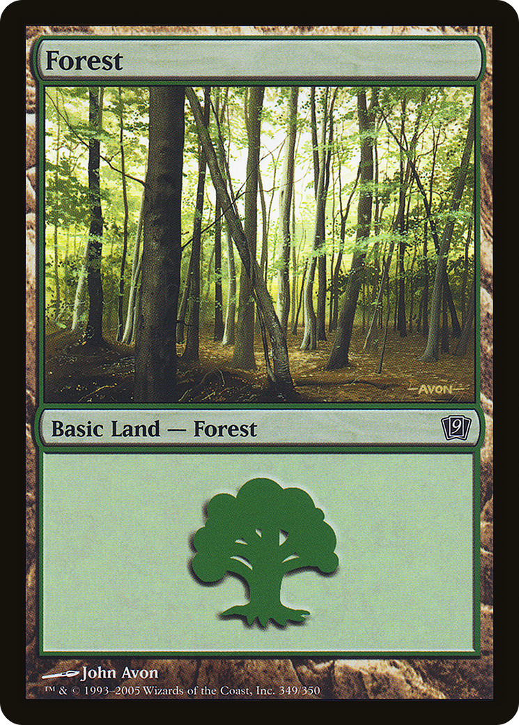 Forest (349) Foil - Ninth Edition
