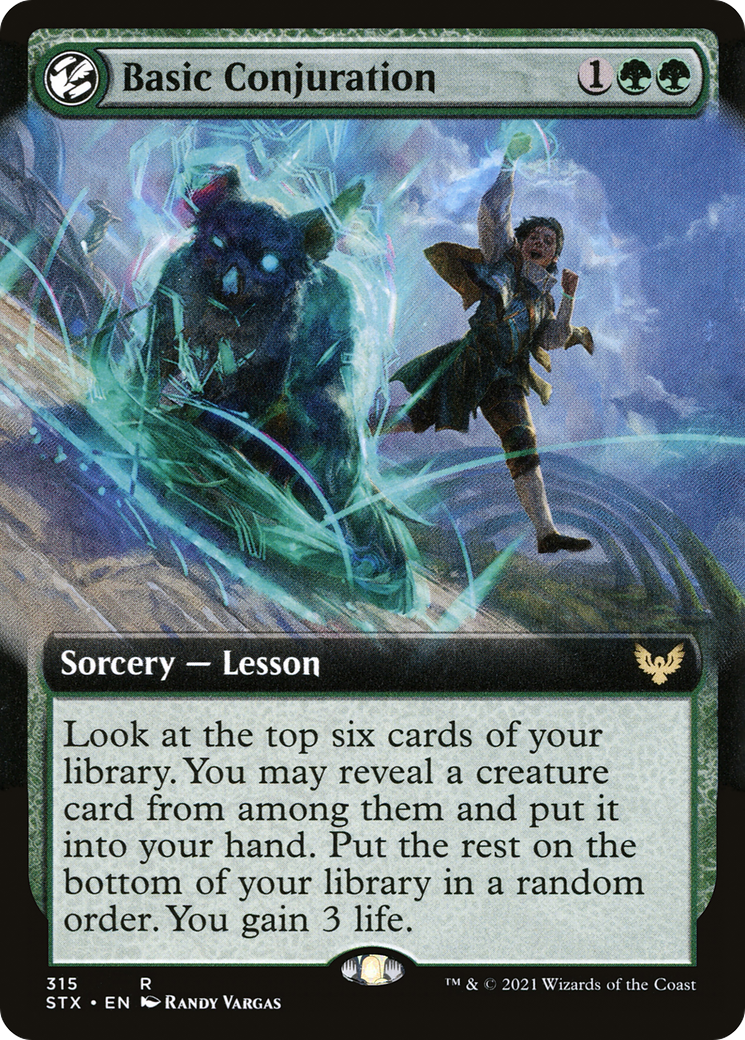 Basic Conjuration (Extended Art) (315) Foil - Strixhaven: School of Mages