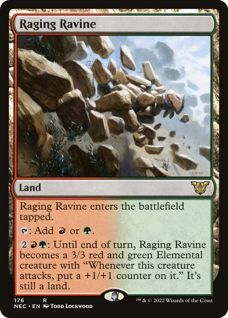 Raging Ravine (176) - Neon Dynasty Commander