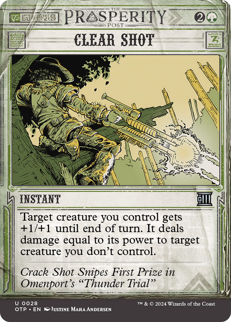 Clear Shot (Showcase) (028) Foil - Breaking News